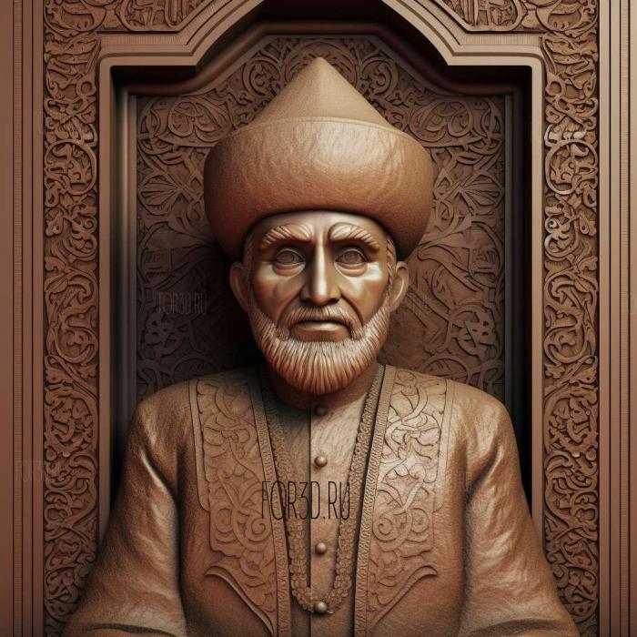 Sultan Qaboos 3 stl model for CNC